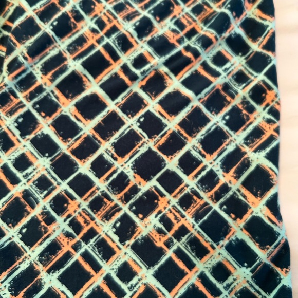 Size Large Zenana cardigan with 2 pair matching LuLaRoe TC Leggings Coral Blue - Picture 4 of 9